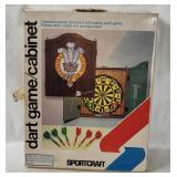 Sportcraft Dart Game W/ Cabinet