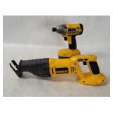 Dewalt Impact Driver & Reciprocating Saw