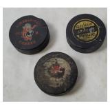 3 Hockey Pucks - Streetsville Derbys Etc.