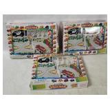 3 Battery Operated Vehicle Puzzle Playsets