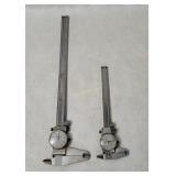 Fowler & Mitutoyo Dial Calipers