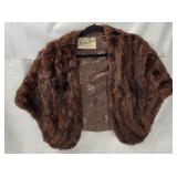 Vtg Sabau Furs Shawl Wrap