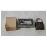 Vtg Padlock, Clip & Polaroid Self Timer