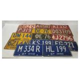 14 X 1960's Ohio License Plates