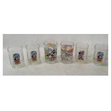 6 Disney Drinking Glasses