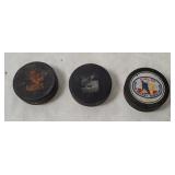 3 Hockey Pucks - Guelph, Diamond Gems Etc.