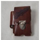 Mlb Indians Leather Cigarette Case