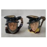 2 Royal Doulton Toby Jugs - Pied Piper, Van Winkle