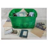 Tote Of Assorted Needlework Supplies