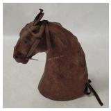 Vtg Carved Wood Horse Head Figure