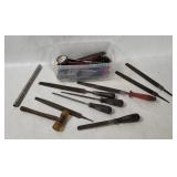 Assorted Tools -  Files, Soft Face Hammer Etc.