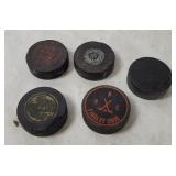 5 Hockey Pucks - Oha, Findlay Ohio Etc.