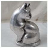 6' Cast Metal Cat Figurine
