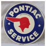 10.5' Metal Pontiac Service Sign