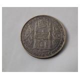 Hyderabad One Silver Rupee Coin