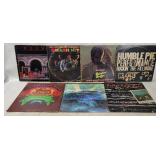 7 Poor Condition Rock LPs - Hendrix, Rush, etc