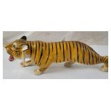 12.5' Wood Carved Hand Painted Tiger Figure