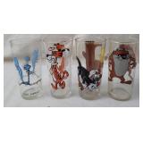 (4) 1976 Warner Bros. Pepsi Collector Glasses