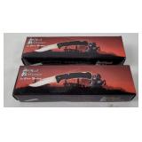 2 New Frost Cutlery Steel Warrior Knives