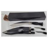New Gurkha Kukri Knife 3pc Set W/ Sheath