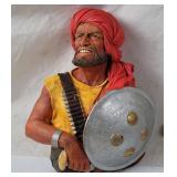 1967 Bossons Pathan Chlkware Wall Bust