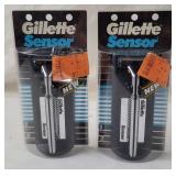 2 New Gillette Sensor Razors