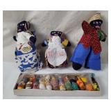 Vintage Homemade Jamaican Souvenir Dolls