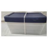 4 New Clear Sterlite 6qt Clear Totes