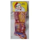 Vintage Christmas Pre-Filled Stocking W/ Toys