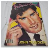 1985 John Travolta Interview Magazine Andy Warhol
