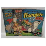 3 Disney Comics 1950's - Cinderella, Dumbo