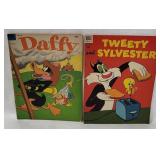 2 Dell Comics 1950's - Daffy, Tweety & Sylvester