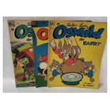 3 Oswald The Rabbit Comic Books 1950's