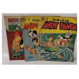 3 Andy Panda Comic Books 1950's