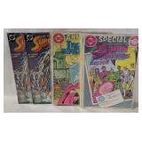 8 D C Comics - Legion Super Heroes, Cops, Superman