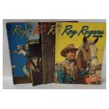 4 Roy Rogers Comic Books 1950's