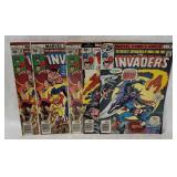 5 The Invaders Comics #7, 12, 20