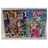 5 Uncanny X-men Comics #214, 216, 218-20