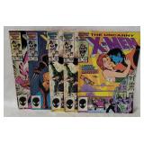 5 Uncanny X-men Comics #204, 206-07, 209