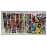 12 X-men  & X Force Comics 1990's
