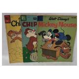 3 Vtg Walt Disney's Comics - Chip N Dale, Mickey