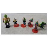 6 Small Dragon Ball Figures- Zamasu, Broly, Gowasu