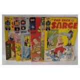 6 Sad Sack Comic Books 1960's