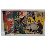 5 Comics 1950-60's - Men Of War, Weird Worlds