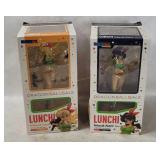 Dragon Ball Gals Lunchi Blond & Black Hair Figures