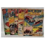 5 Hot Rods Comic Books 1960-70's