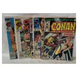 6 Vtg Conan Comics - Barbarian, The King