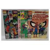 5 Spider-man Comics 1980-90's