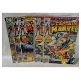 8 Captain Marvel Comics 1977-79