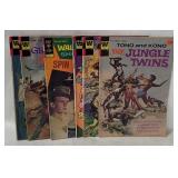 6 Vtg Whitman Comics - Ghost Stories, Underdog